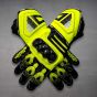 Valentino Rossi Motorcycle Race Gloves upper view