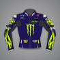 Valentino Rossi Yamaha Motorbike Jacket Blue MotoGP 2024 front view