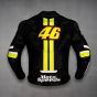 VR46 Valentino Rossi Leather Jacket back view