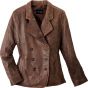 womens leather peacoat
