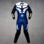 Yamaha R Racing Leather Suit Blue back view