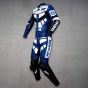 Yamaha R Racing Leather Suit Blue left view