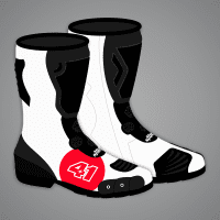 All White Motorcycle Boots