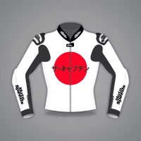 All White Motorcycle Jacket