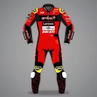 Alvaro Bautista Sports Bike Suit Ducati WSBK 2022 front view