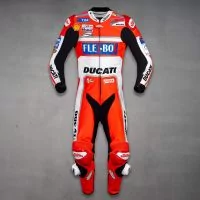 Andrea Dovizioso Ducati MotoGP 2017 Leather Suit front view