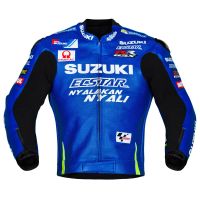 Andrea Iannone Suzuki MotoGP 2017 Leather Jacket front