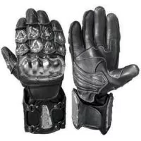 black motorcycle gloves