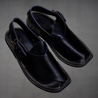 Black Leather Chappal