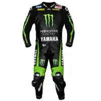Bradley Smith Yamaha Monster Energy 2015 leathers front view