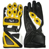 yellow motorcycle gloves