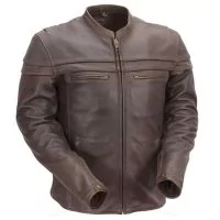 mens leather biker jacket