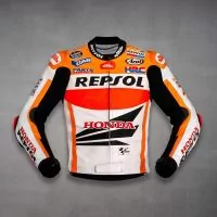 Dani Pedrosa Honda Repsol 2013 Motorcycle Jacket front view