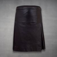 black leather kilt mens