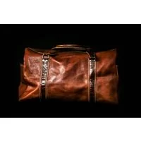 hand luggage leather