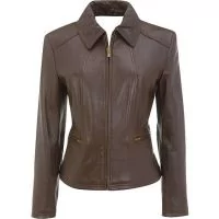 beautiful ladies leather jacket