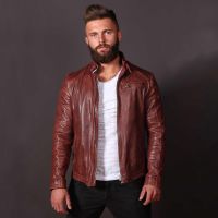men's genuine leather coats & jackets