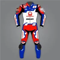 ducati one piece leathers front view