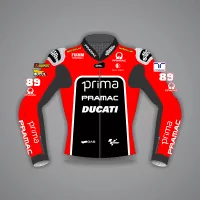 Jorge Martin Ducati Pramac Jacket British GP 2024 front view