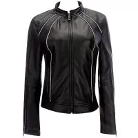 leather riding jacket women