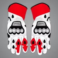 Marco Bezzecchi White And Red Gloves MotoGP 2024 upper view