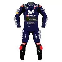Maverick Vinales Movistar Yamaha MotoGP 2018 Suit front view
