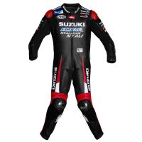 Maverick Vinales Suzuki MotoGP 2016 Leather Suit front view