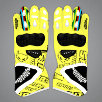 Neon Yellow Motorcycle Gloves