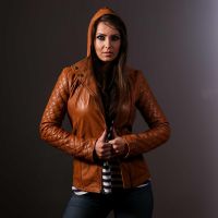 casual leather jacket womens