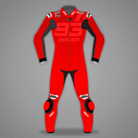 Red Motorcycle Leathers