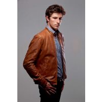 Slick Leather Jacket Men 