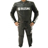 two piece leather motorcycle suit