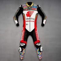 Takaaki Nakagami Leather Track Suit Motorcycle MotoGP 2022 front view