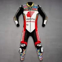 Takaaki Nakagami Leather Track Suit Motorcycle MotoGP 2022 front view