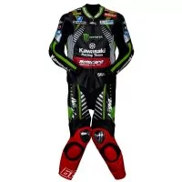 Tom Sykes Kawasaki WSBK 2018 Leather Suit front view