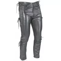 lace up leather pants