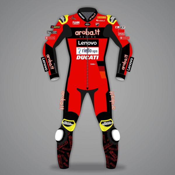Alvaro Bautista Sports Bike Suit Ducati WSBK 2022 front view