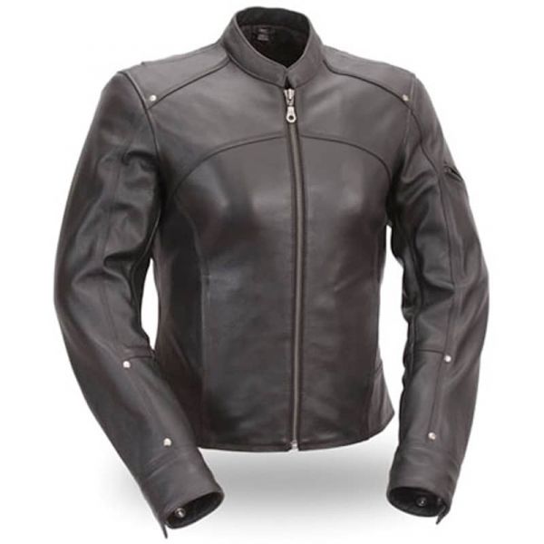 Black Leather Touring Jacket