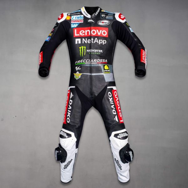 Francesco Bagnaia Suit Ducati One Piece Winter Test 2023 front view