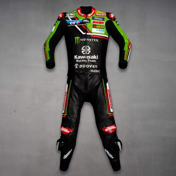 Jonathan Rea Kawasaki Superbike Leathers WSBK 2023 front view