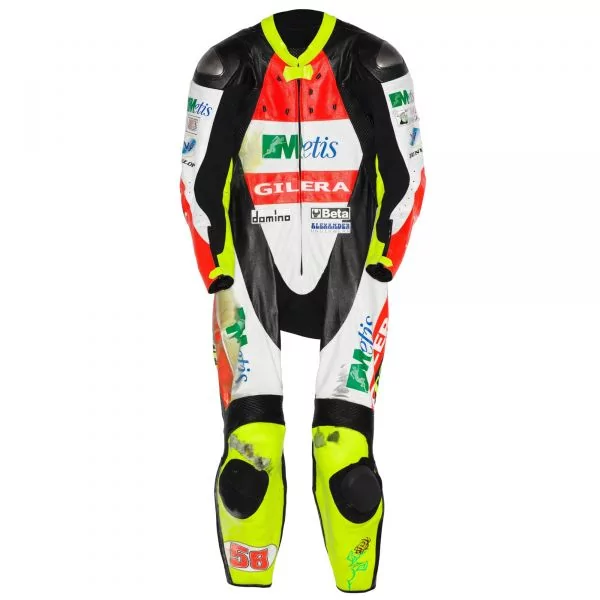 Marco Simoncelli Gilera GP 2007 Leather Suit Marco Simoncelli Gilera