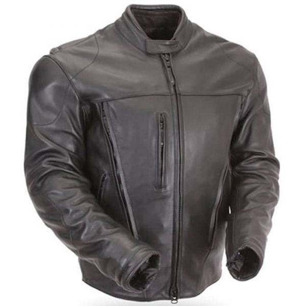 Waterproof Armored Leather Motorcycle Jacket
