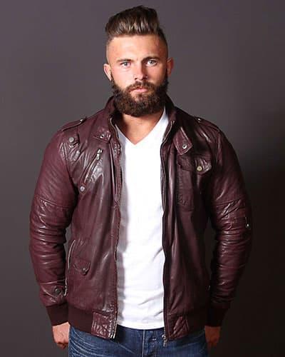 MEN'S BOMBER LEATHER JACKETS