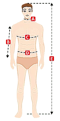 Size Chart Men Jacket